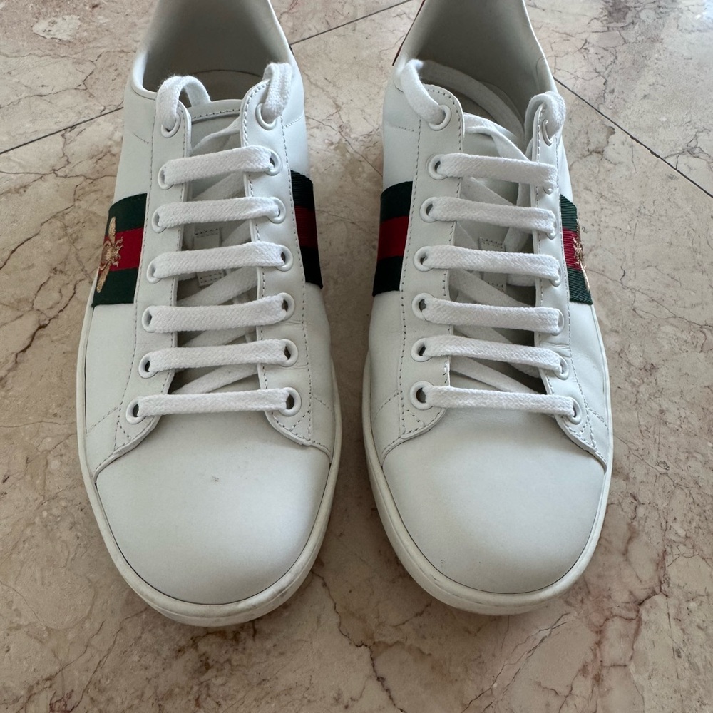 Gucci White Leather Women’s Sneakers